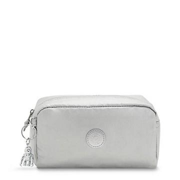 Kipling Gleam Metallic Pouch Väska Silver | SE 1082IL